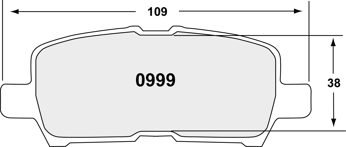 PFC 0999.22 Rear Brake Pads Z-RATED for CHEVROLET Impala 2011 Photo-0