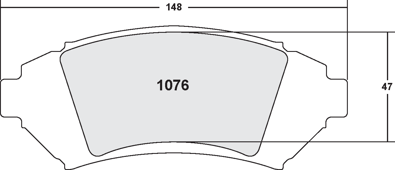 PFC 1076.22 Brake Pads for CHEVROLET Impala 2005 (Z-Rated Compound) Photo-0