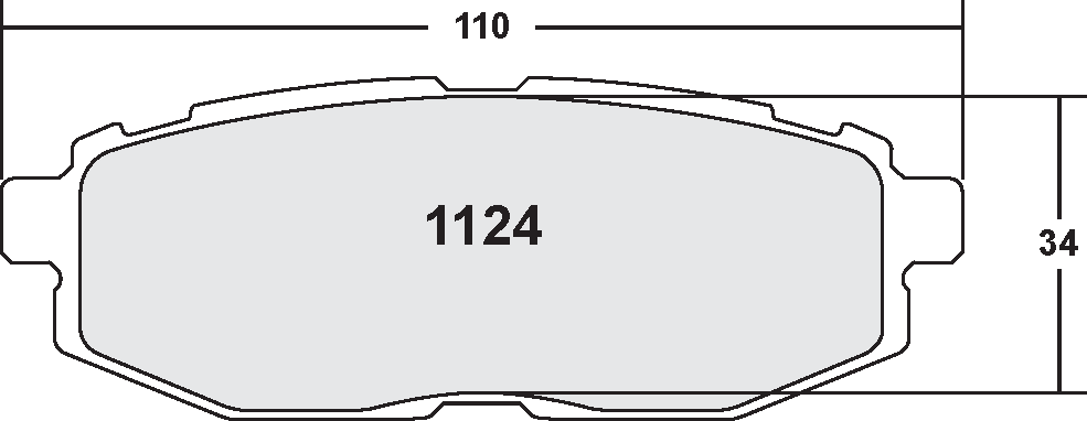 PFC 1124.13.16.44 Rear Brake Pads for SUBARU BRZ / TOYOTA GT86 / GR86 Photo-0