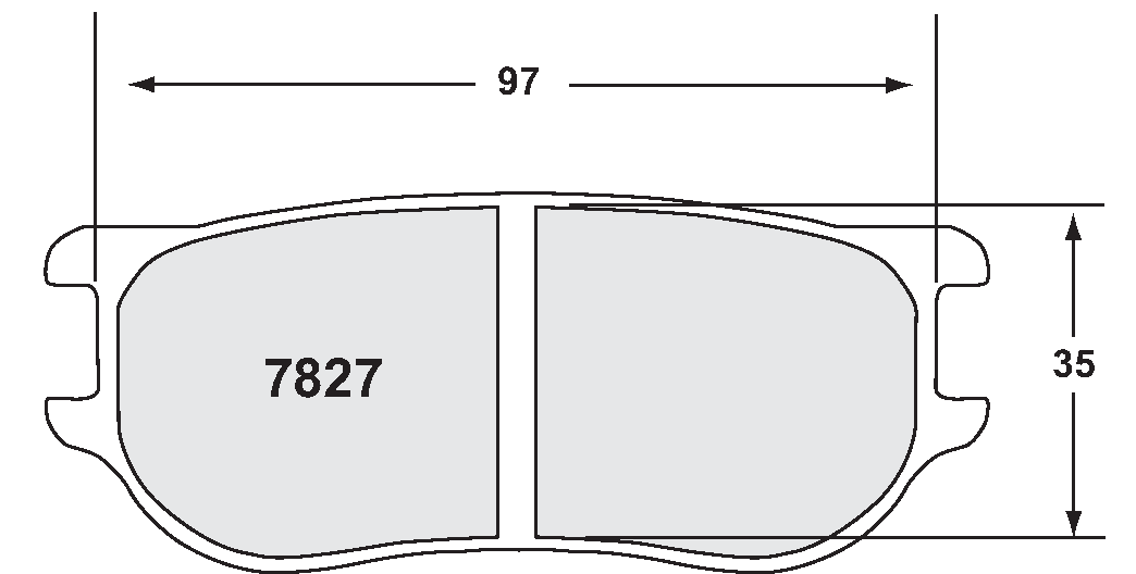 PFC 7827.05.20.34 Brake Pads for ZR20 / ZR24 / ZR43 Caliper (05 Compound, 20 mm) Photo-0