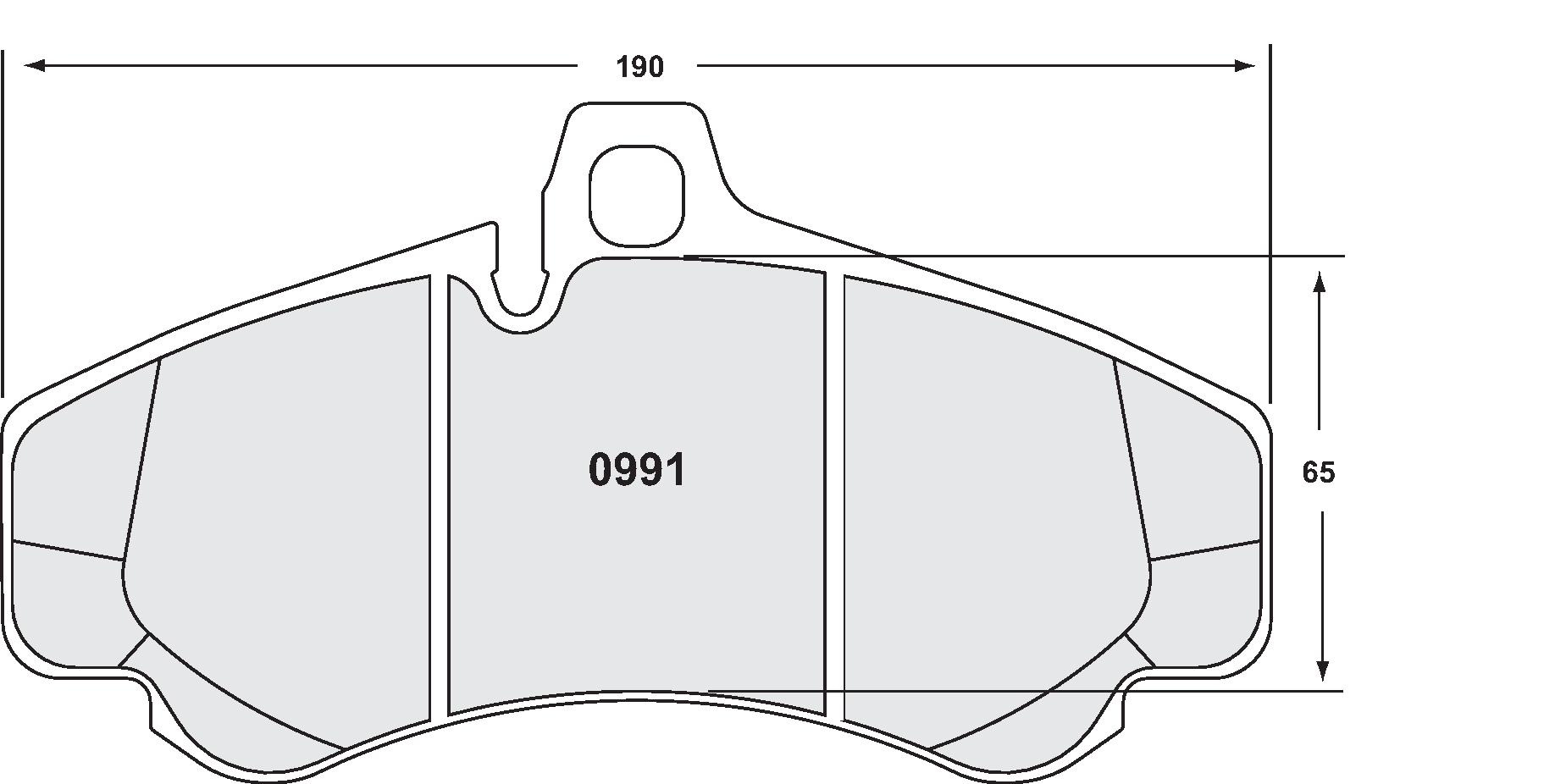 PFC 0991.13.17.44 Front brake pads RACE 13 CMPD 17mm PORSCHE 996 (GT2/GT3), 997 (Turbo/GT3) (380mm) Photo-0 