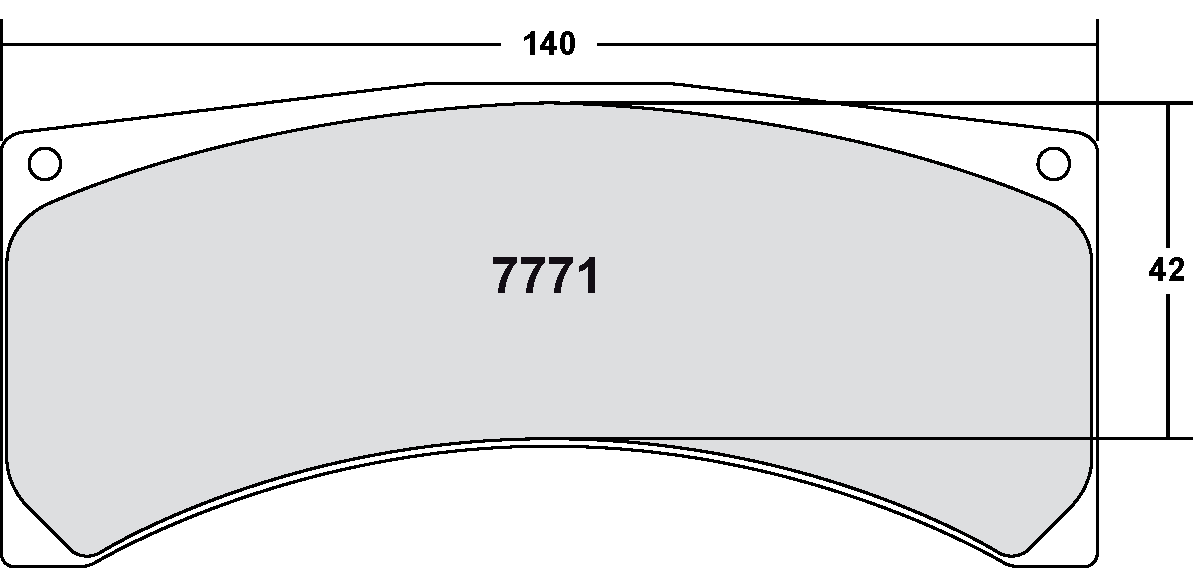 PFC 7771.01.26.34 Brake pads RACE 01 CMPD 26MM rear PEUGEOT 207 S2000 (Tarmac Photo-0