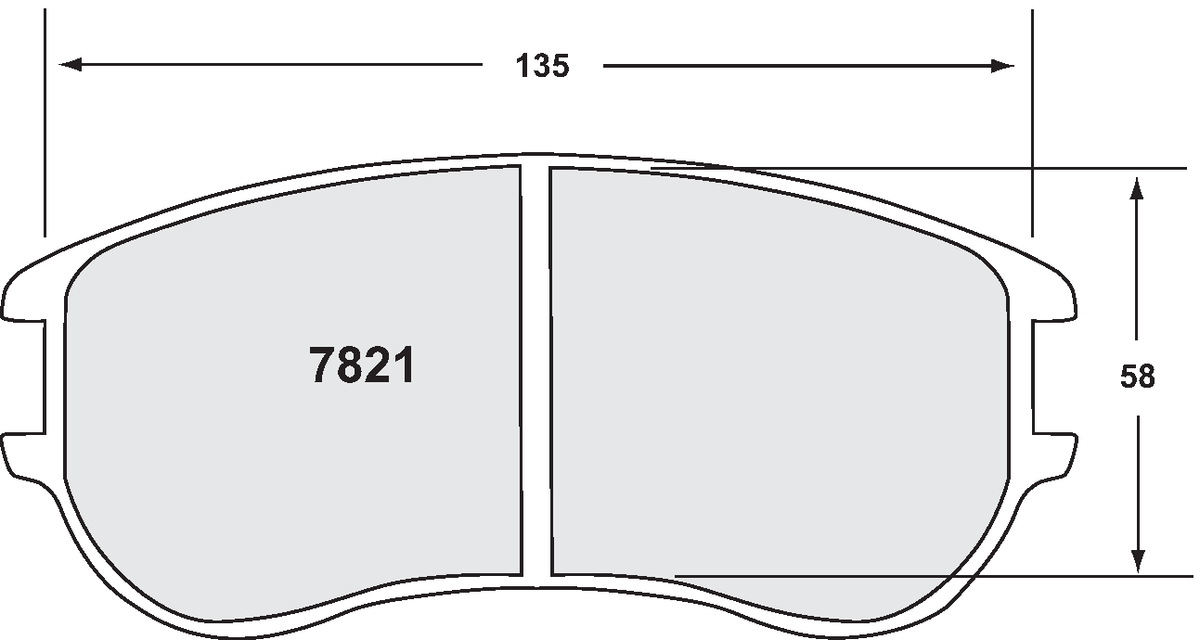 PFC 7821.13.30.34 Brake Pads for Caliper ZR18 (13 Compound, 30 mm) Photo-0