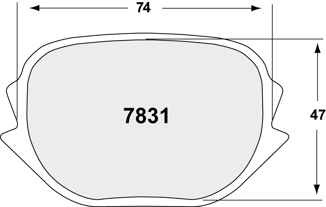 PFC 7831.05.22.44 Front Brake Pads for BMW M3 (E46) (05 Compound, 22 mm) Photo-0