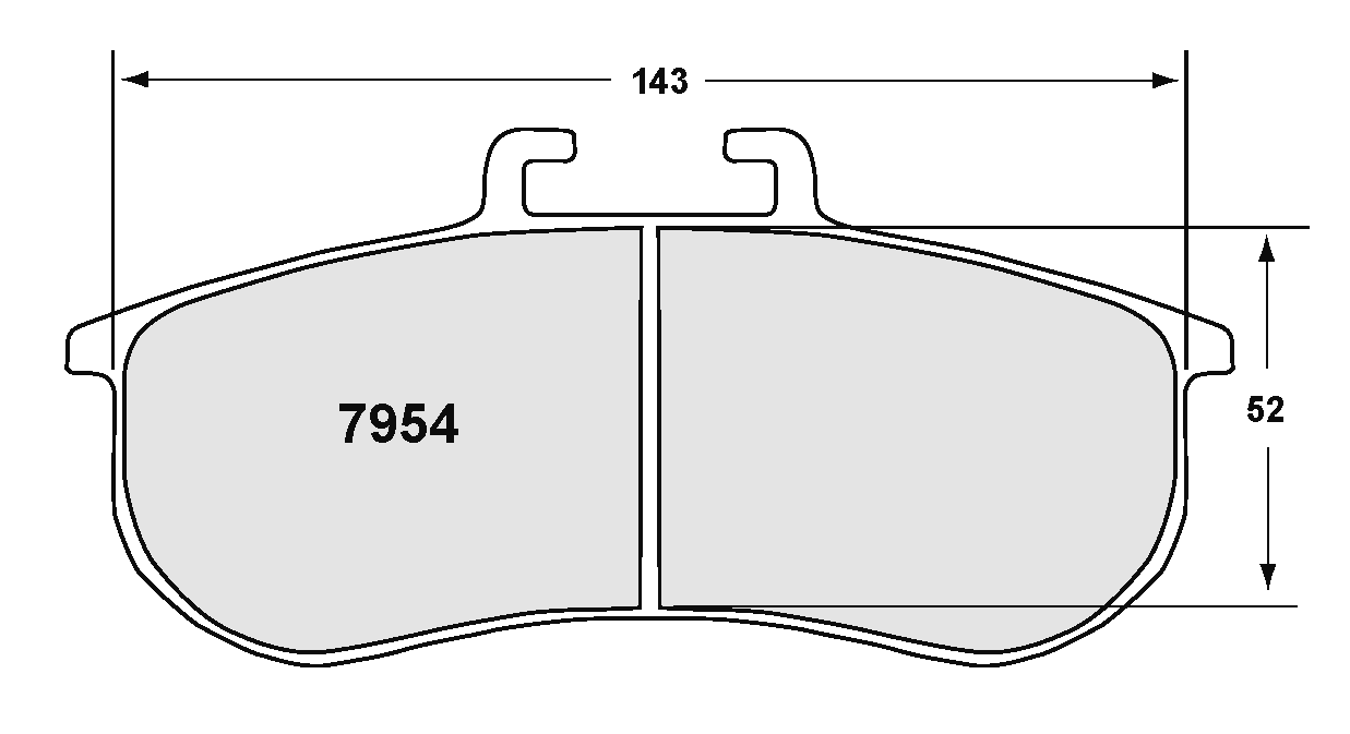 PFC 7954.11.28.44 Brake Pads RACE 11 CMPD 28 mm (for PFC ZR54 caliper) for BMW M3 (E92) 2007-2013 Photo-0