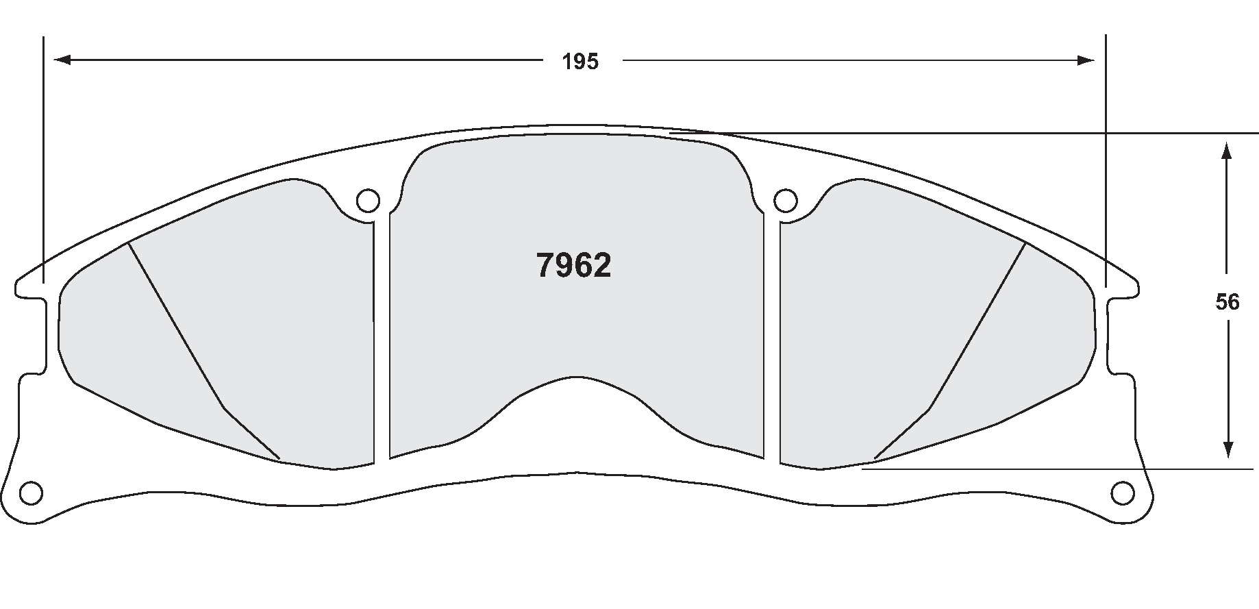PFC 7962.10 Brake Pads for Caliper ZR62 (Z-Rated Compound) Photo-0