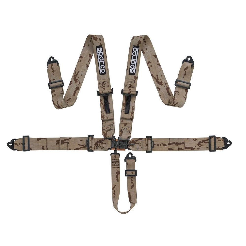 SPARCO 04806SFIVDM Safety harnesses SPORT H-5 SFI CAMO, 5 points 3"3"2", camouflage Photo-0