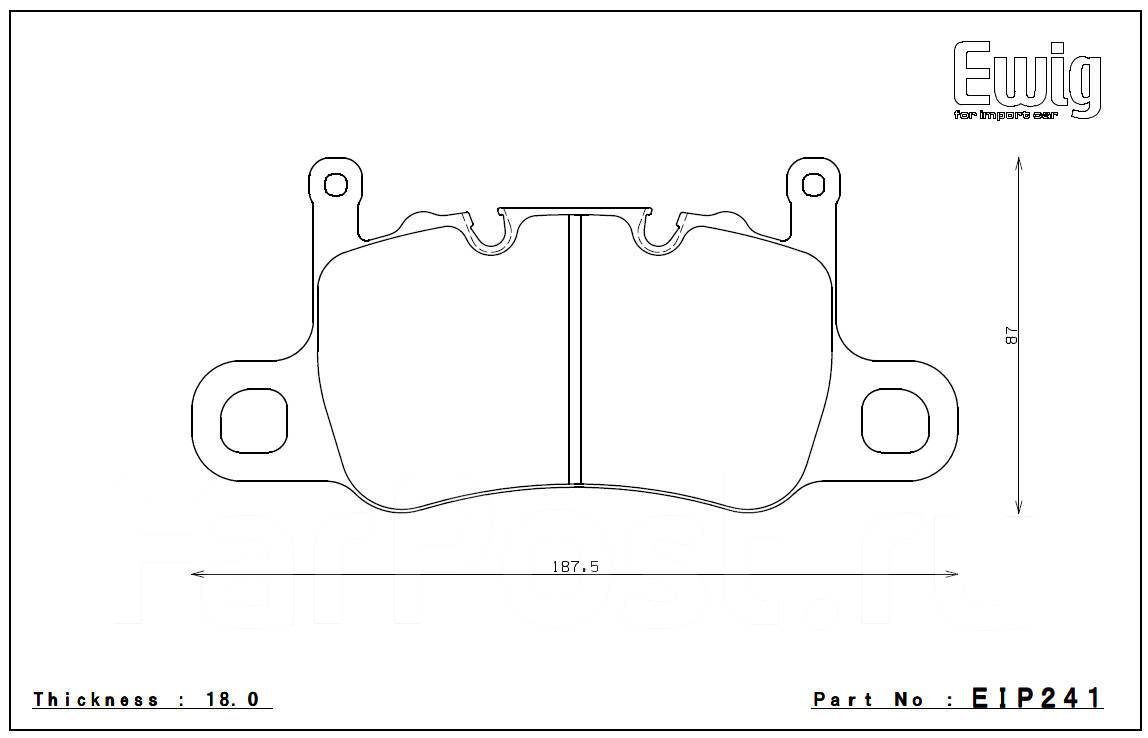ENDLESS EIP241ME22 Rear brake pads Porsche 991 GT3 Photo-0
