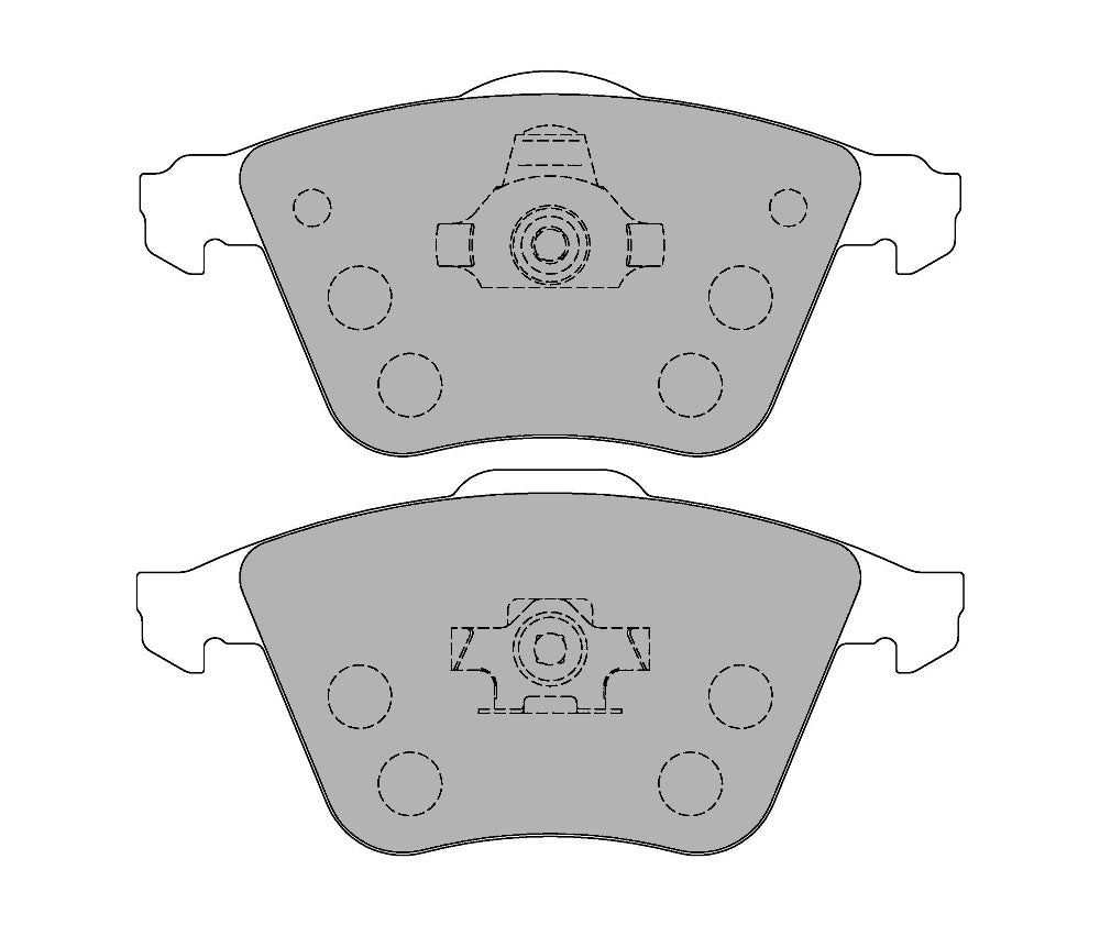 FERODO FCP1706H Front Brake Pads DS2500 for FORD Focus ST (Mk2) Photo-0
