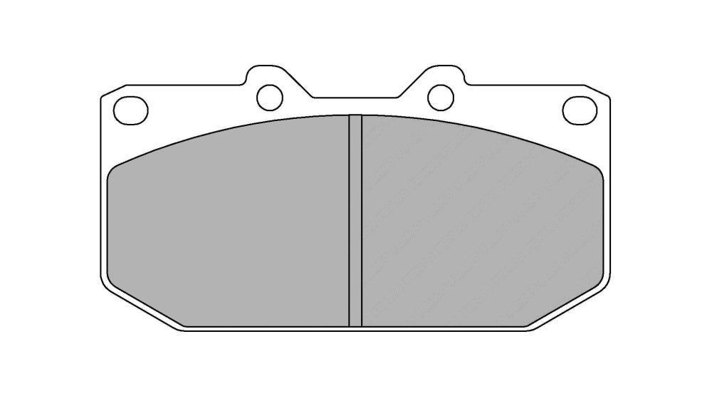 FERODO FCP986R Front Brake Pads DS3000 for NISSAN Skyline GTS (R32 / R33) / SUBARU Impreza WRX (GD / GG) Photo-0
