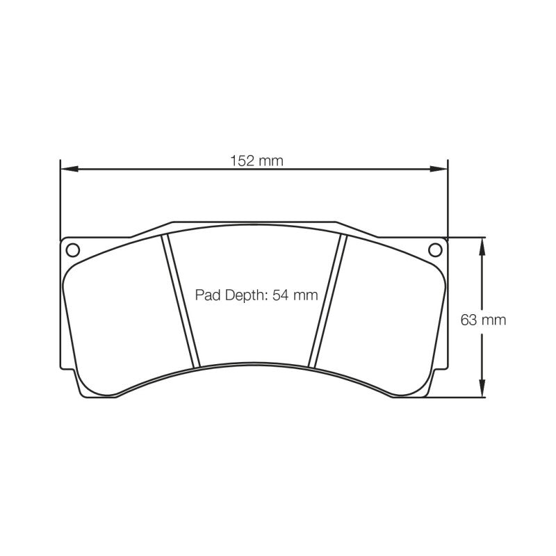 PAGID S1539RSX001 Front Brake Pads for BMW M2 CS Racing / AUDI RS3 LMS TCR Photo-3