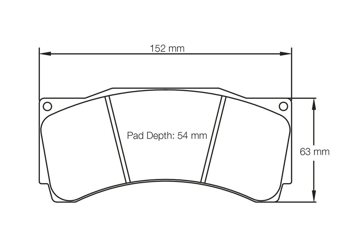PAGID 1539-RSL2 Front Brake Pads for BMW M2 CS Racing (Permit B 365PS) / AUDI RS3 LMS TCR (race car) Photo-0