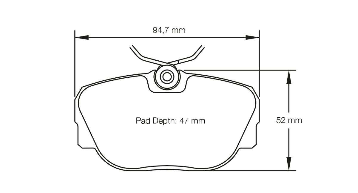 PAGID 1544-RSL29 Front Brake Pads for BMW 318is - 325i (E30) Photo-0