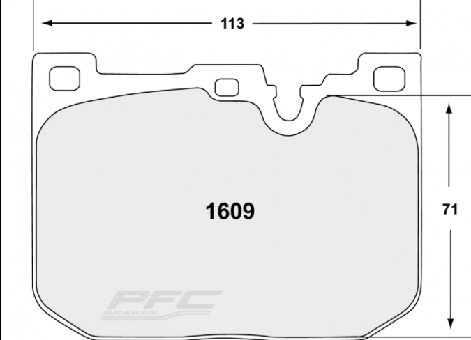 PFC 1609.10 1609 Front Brake Pads Z-RATED for BMW M2 (F87) / M3 (F80) / M4 (F82/F83) 2014-2020 Photo-0 