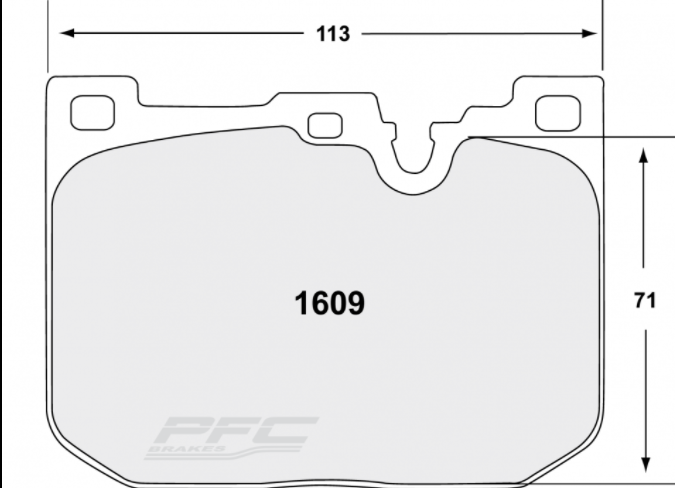 PFC 1609.10 Front Brake Pads for BMW M2 (F87) / M3 (F80) / M4 (F82/F83) 2014-2020 (Z-Rated Compound) Photo-0