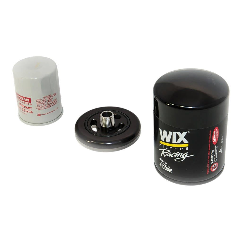 AMS ALP.07.04.0028-3 CNC Billet Oil Filter Adapter for NISSAN GT-R (R35) Photo-1