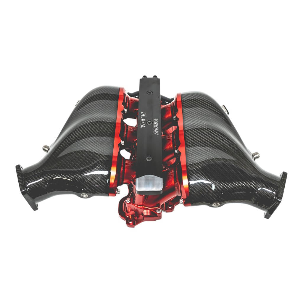 AMS ALP.07.08.0101-2 Billet Intake Manifold w / Secondary Fuel Rail 12 Injector Clear for NISSAN GT-R (R35) Photo-0