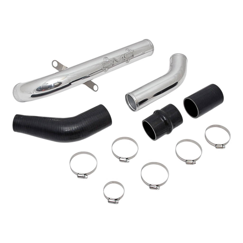 AMS AMS.04.09.0002-1 Upper IC Pipe / Hotpipe (Polished) for MITSUBISHI EVO X Photo-0