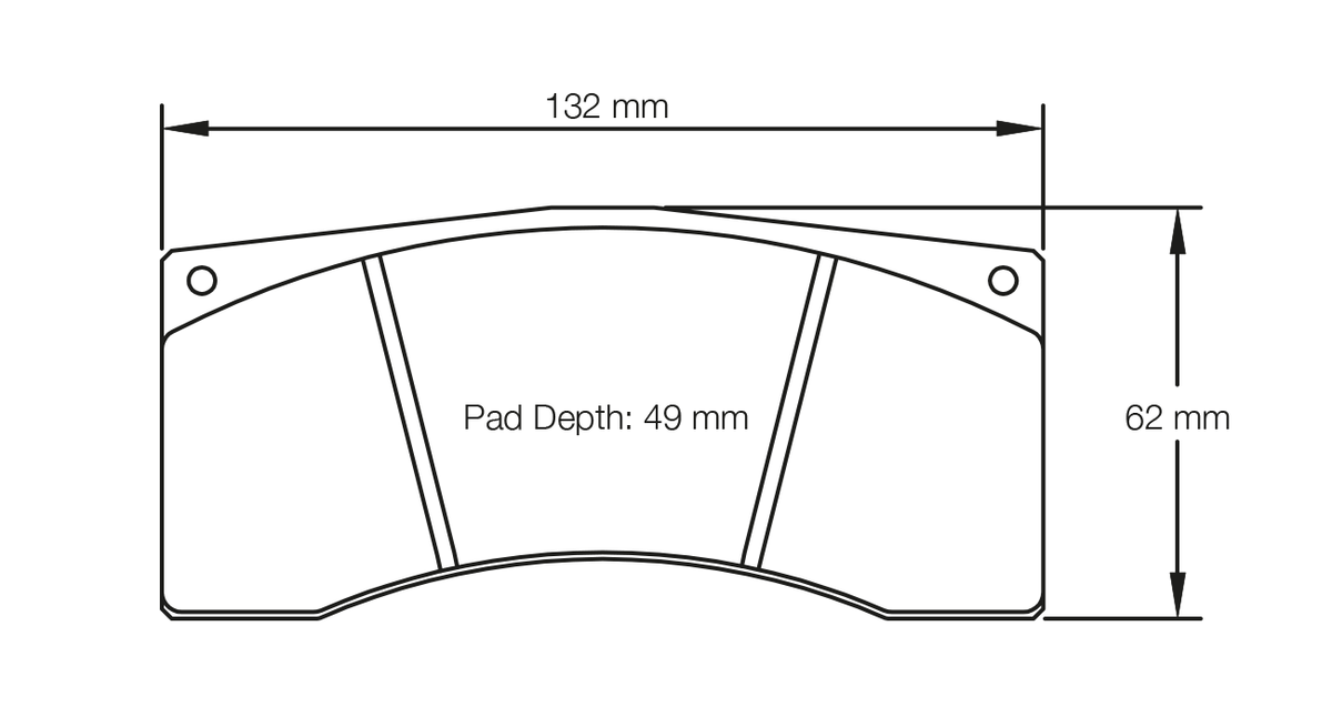 PAGID 1674-RST3 Rear Brake Pads for BMW M4 GT4 / M6 GT3 (race car) / PORSCHE 991.2 GT3 R (race car) Photo-0