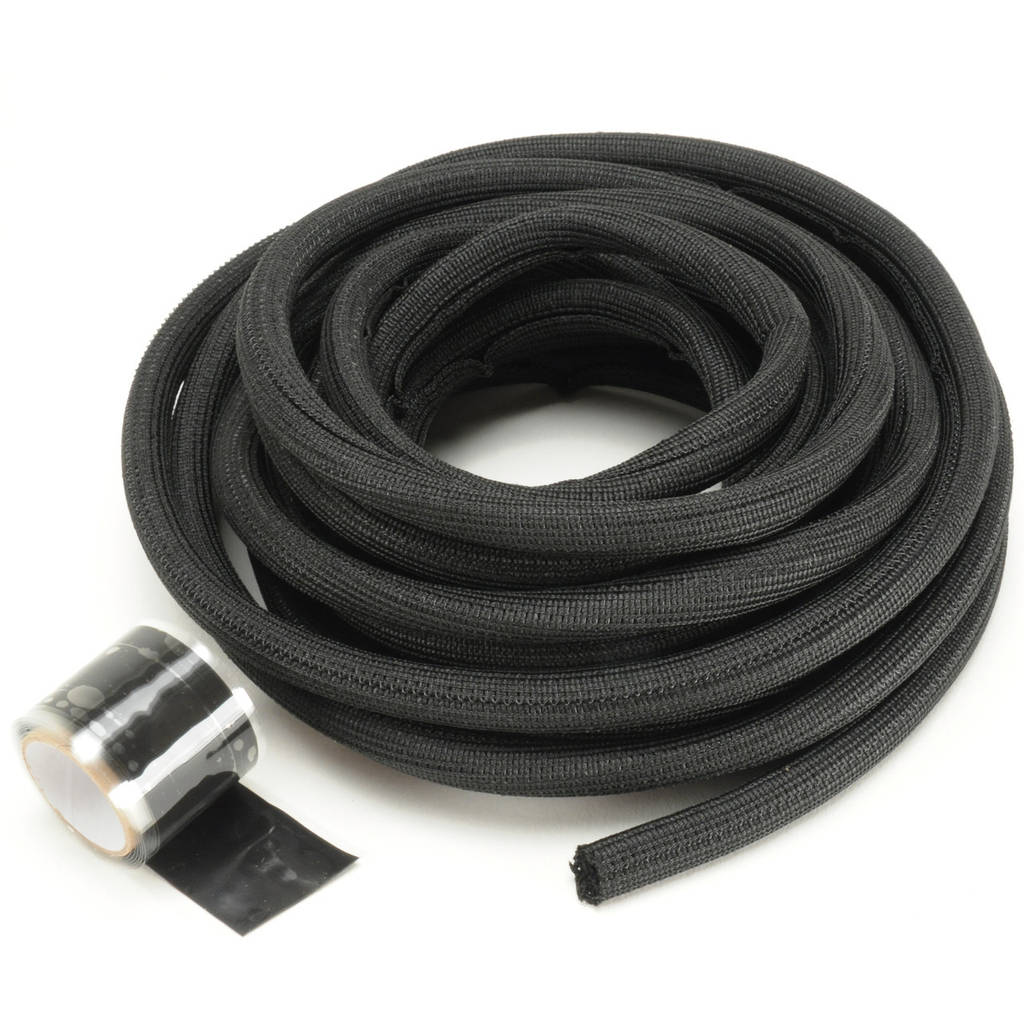 DEI 010650 Split Wire Sleeve Easy Loom™ 5mm-3/16" x 20' Black Photo-5
