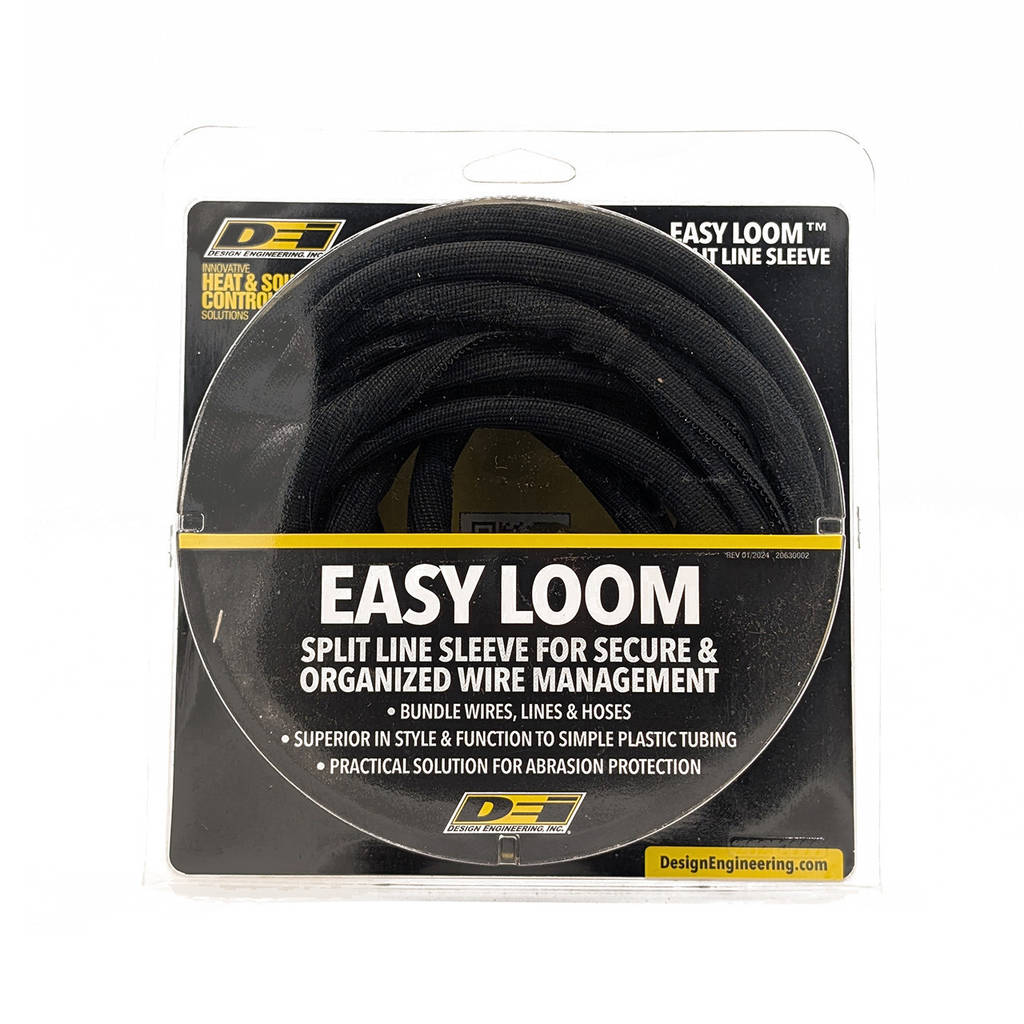 DEI 010650 Split Wire Sleeve Easy Loom™ 5mm-3/16" x 20' Black Photo-6