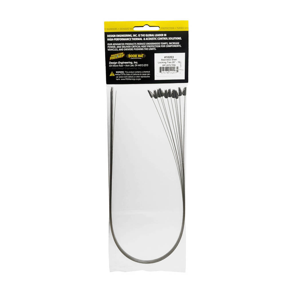 DEI 010203 Stainless Steel Locking Tie 20" 10 per pack Photo-2