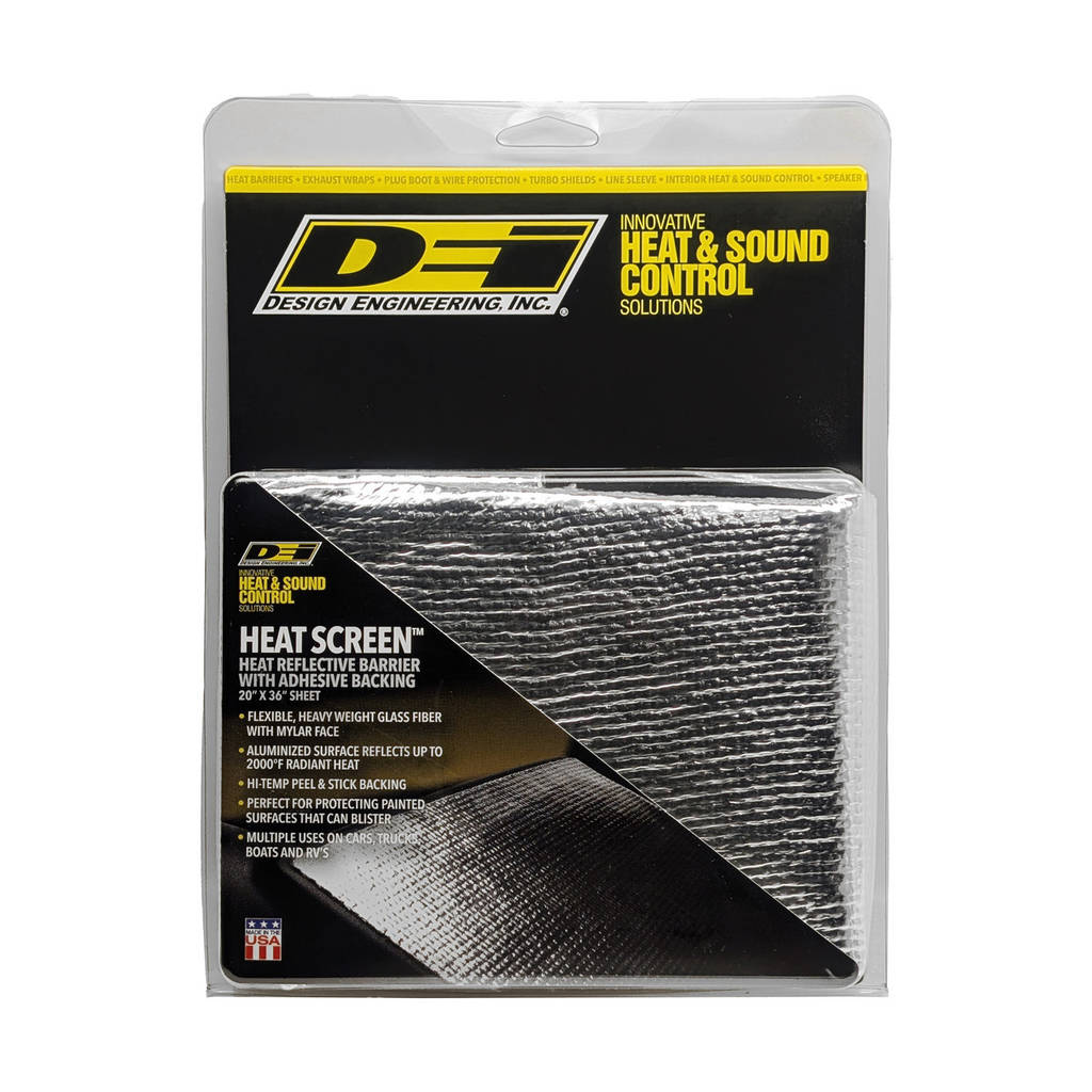 DEI 010399 Heat Screen 36" x 20" Mylar Radiant Glass Fiber Matting w/Adhesive Backing Photo-1