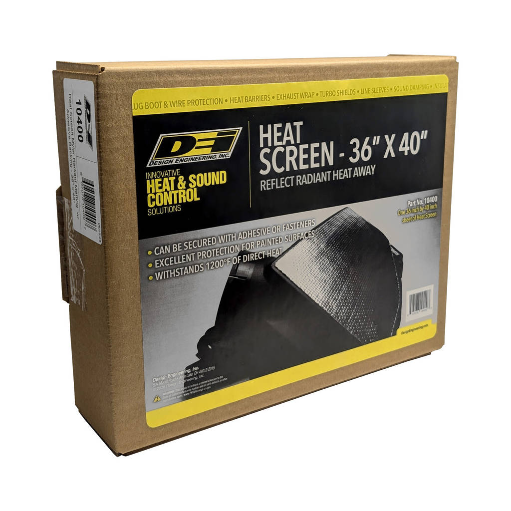 DEI 010400 Heat Screen 36" x 40" Mylar Radiant Glass Fiber Matting w/Adhesive Backing Photo-1