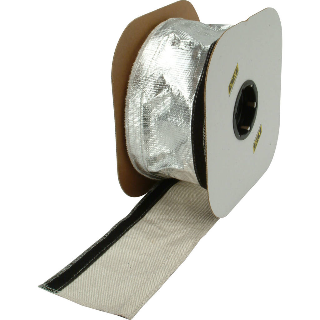 DEI 010487B50 Heat Shroud™ 2-1/2" x 50ft Spool AluMINIzed Sleeving-hook & loop edge Photo-0