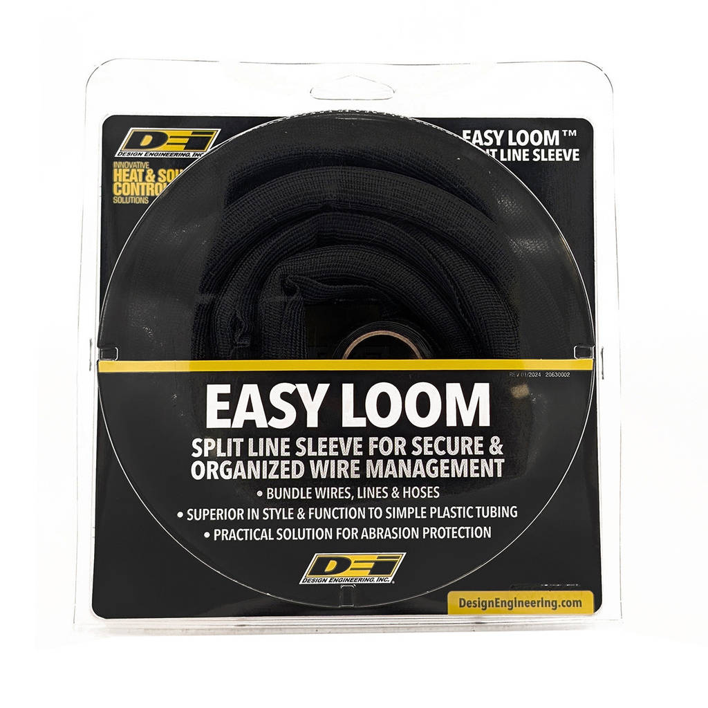 DEI 010654 Split Wire Sleeve Easy Loom 16mm-5/8" x 12' Black Photo-4