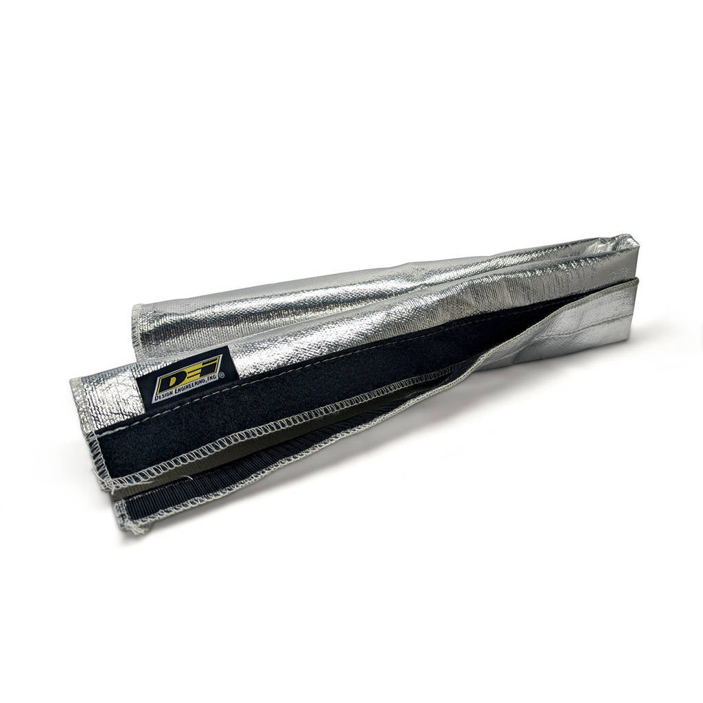 DEI 010487 Heat Shroud™ 2-1/2" x 3ft AluMINIzed Sleeving-hook & loop edge Photo-0