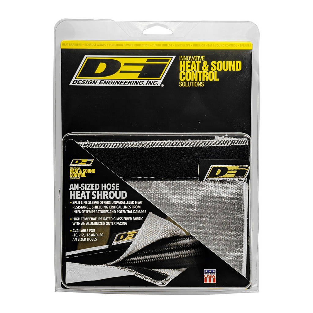 DEI 010487 Heat Shroud™ 2-1/2" x 3ft AluMINIzed Sleeving-hook & loop edge Photo-1
