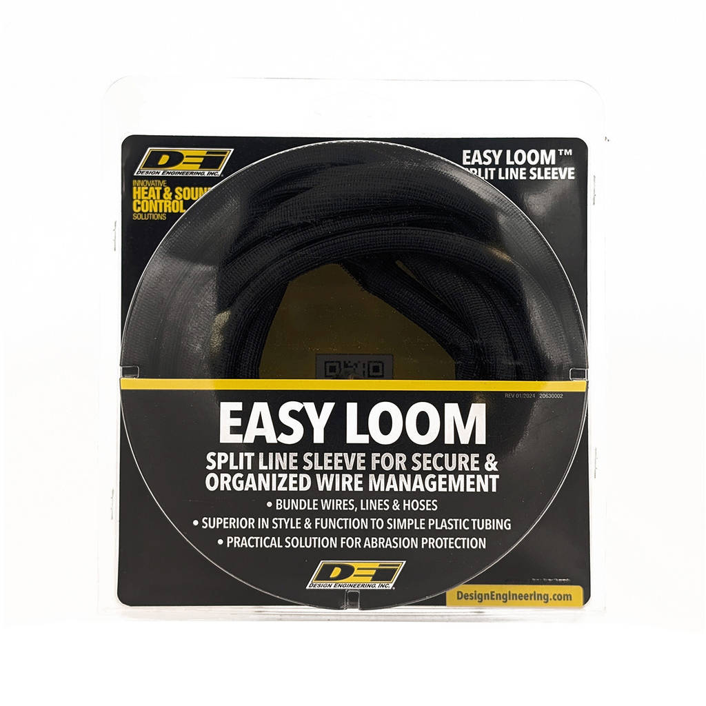 DEI 010651 Split Wire Sleeve Easy Loom 8mm-5/16" x 20' Black Photo-4