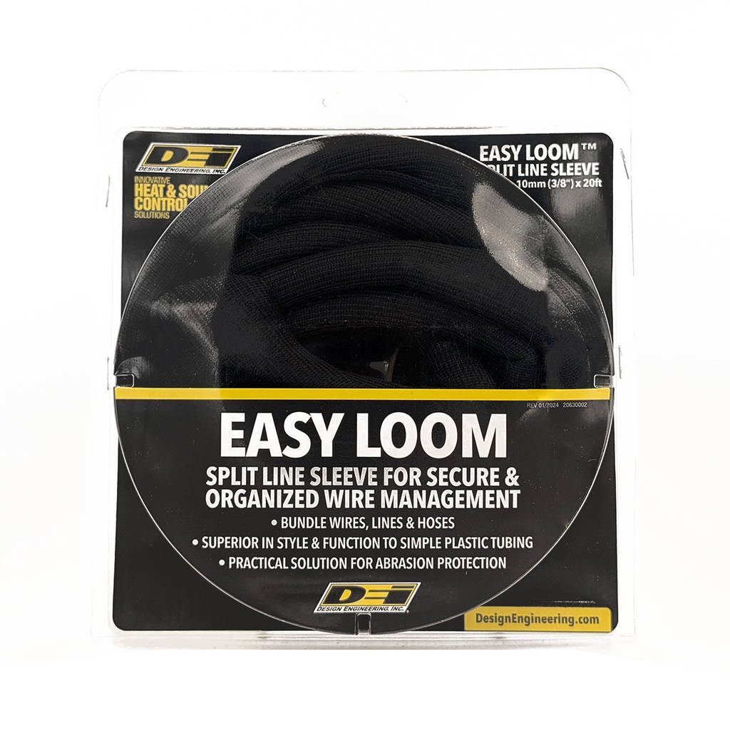 DEI 010652 Split Wire Sleeve Easy Loom 10mm-3/8" x 20' Black Photo-4