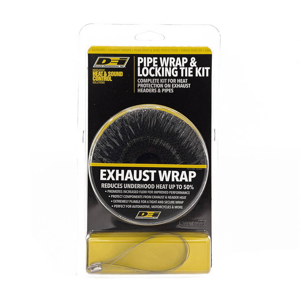 DEI 010119 Exhaust Wrap Kits Kit Pipe Wrap & Locking Tie Black Photo-1