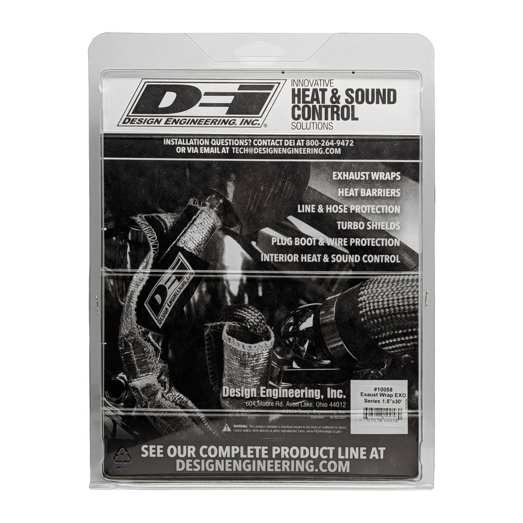 DEI 010058 Exhaust Wrap 1.5" x 30ft EXO Black Photo-3