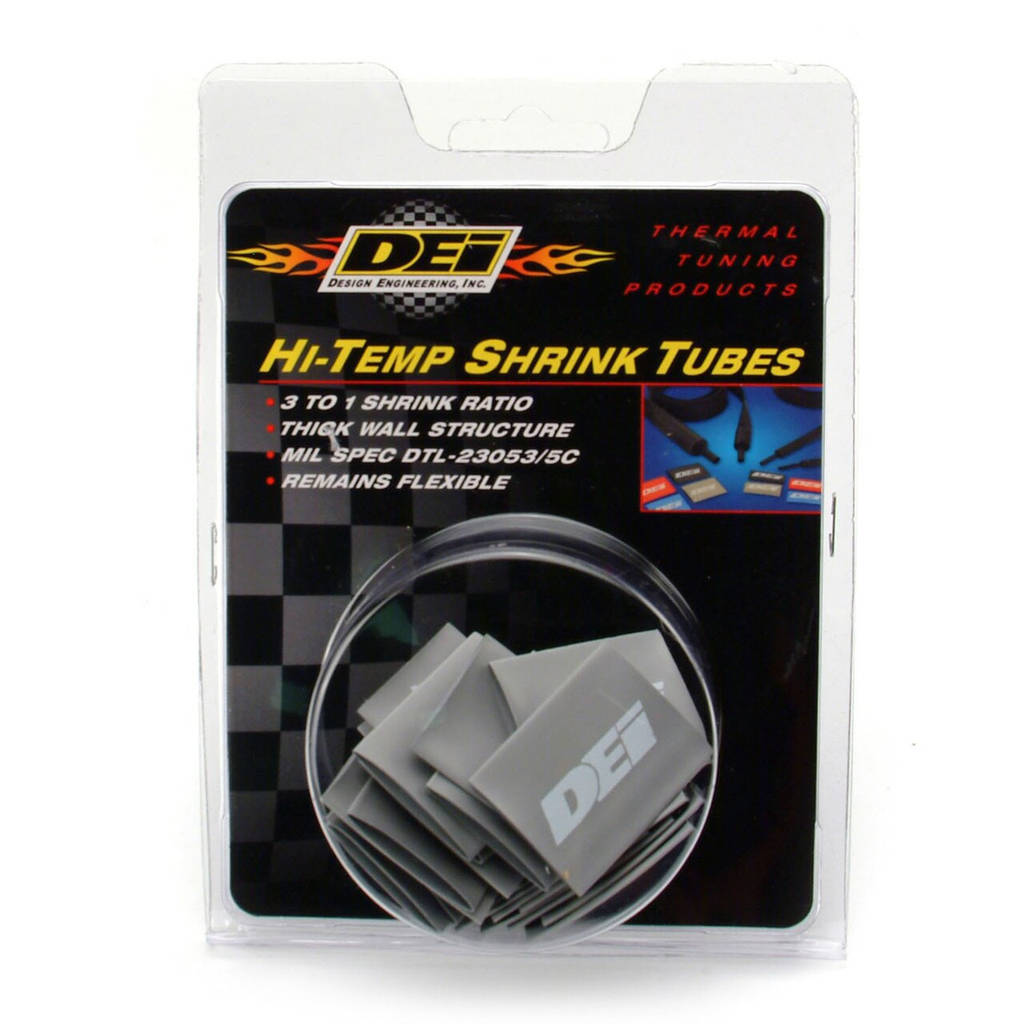 DEI 010801 Hi-Temp Shrink Tube 12mm x 1.5" Gray Photo-2
