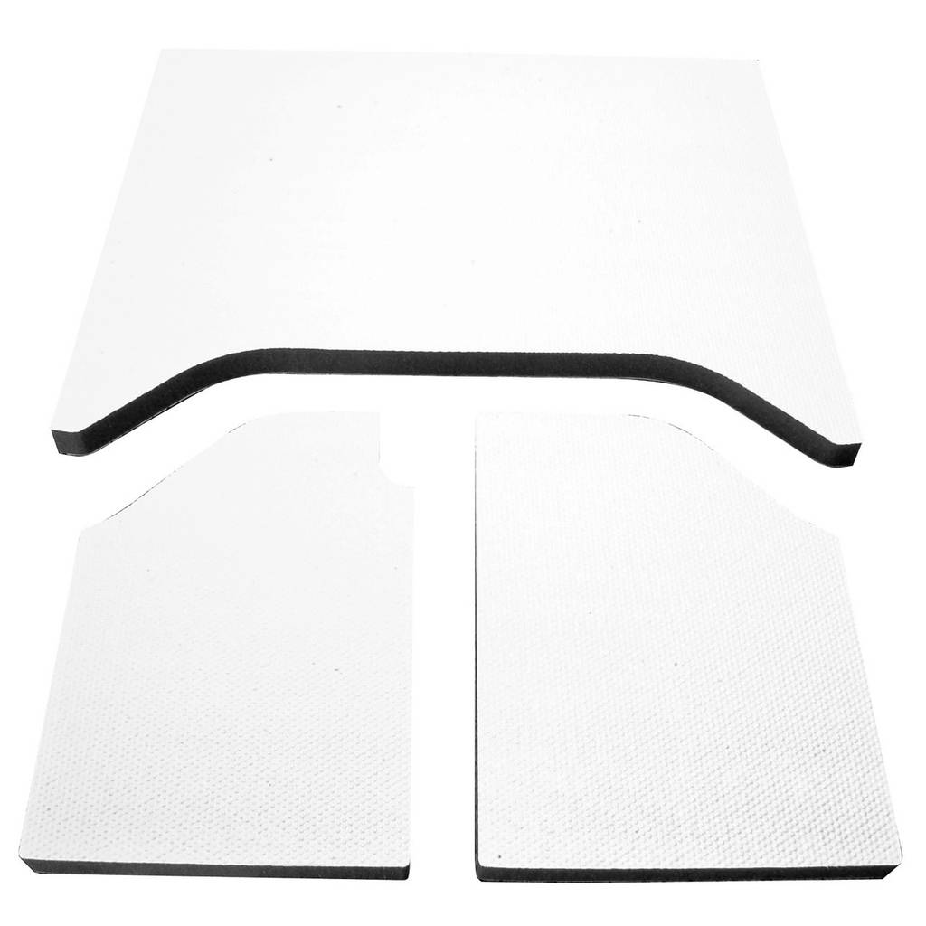 DEI 050136 Sound Deadening Headliner JEEP Wrangler 2007 to 2010 2 Dr 3-pc White Photo-0