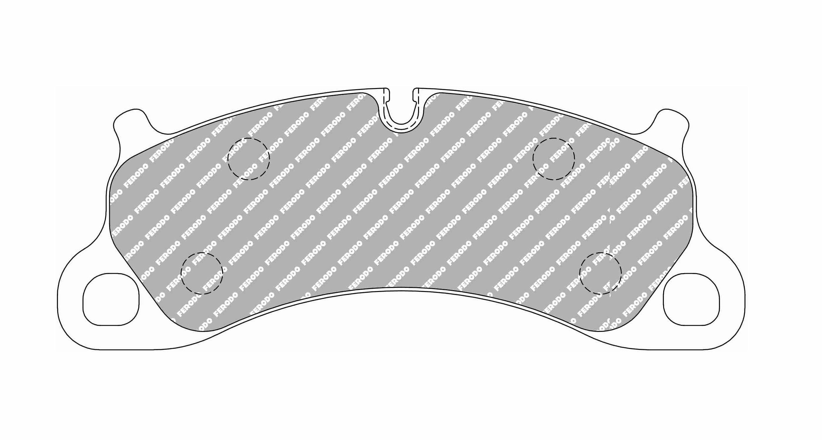 FERODO FCP4955W Front Brake Pads DS1.11 for PORSCHE 911 Carrera 4S / Carrera S / Carrera 4 (991) Photo-0