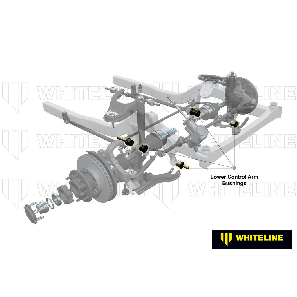 WHITELINE W53457 Front Lower Control Arm - Bushing Kit Double Offset for Iveco Daily 65C 4th GEN Photo-1