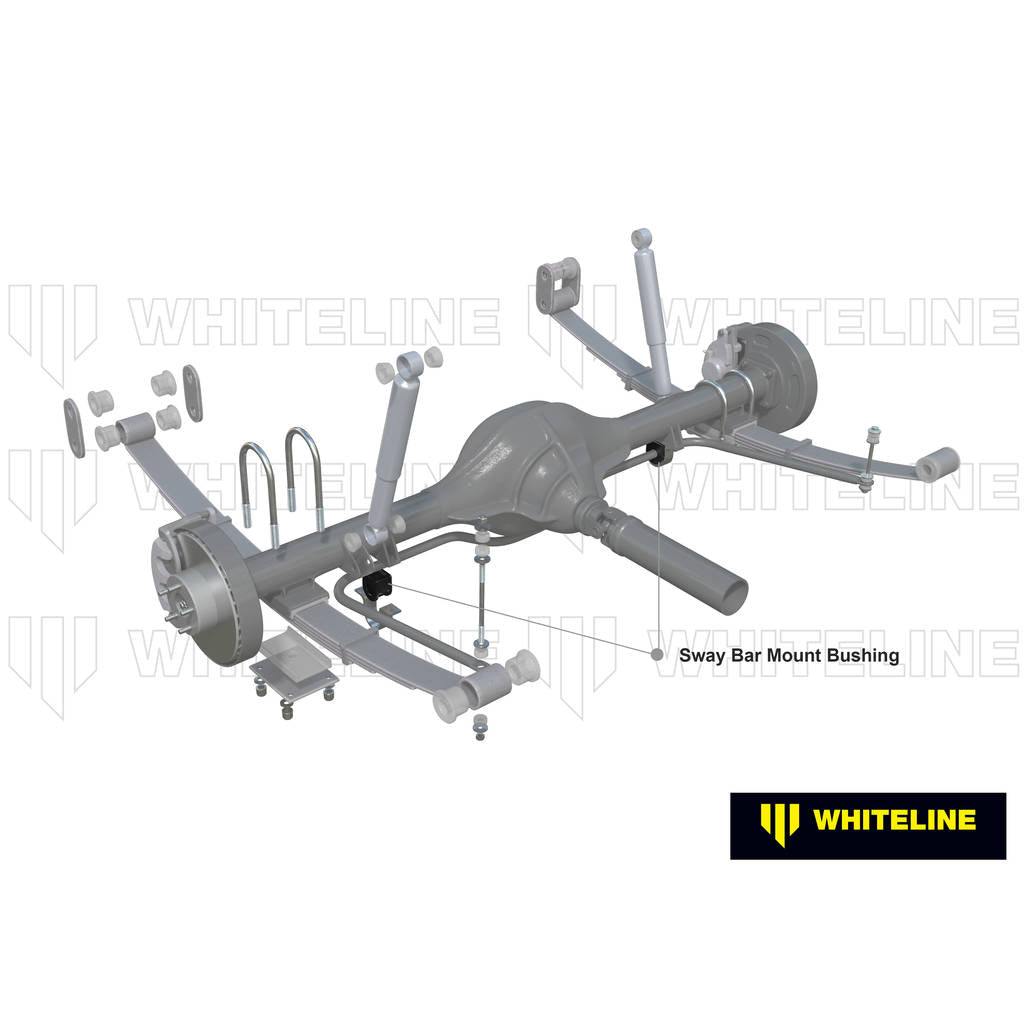 WHITELINE W23429 Anti Roll Bar Mount - Bushing Kit 24mm for Nissan Patrol GQ, GU/Ford Maverick DA Photo-1