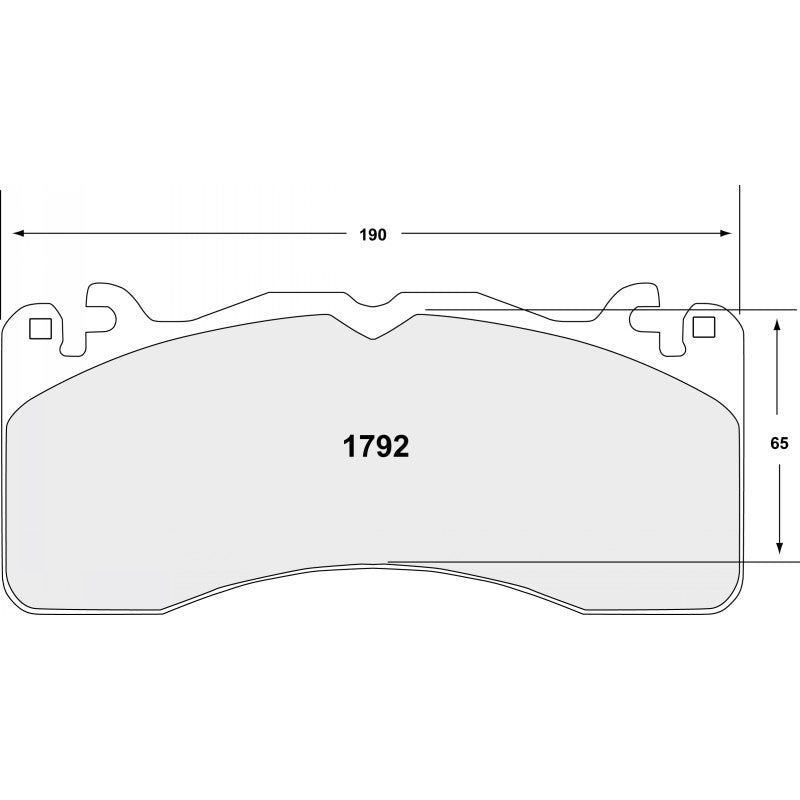 PFC 1792.10 Front Brake Pads for AUDI RS6 C7 / MERCEDES-Benz AMG C63 (390 mm disc) / FORD Mustang GT with Brembo (Z-Rated Compound) Photo-1