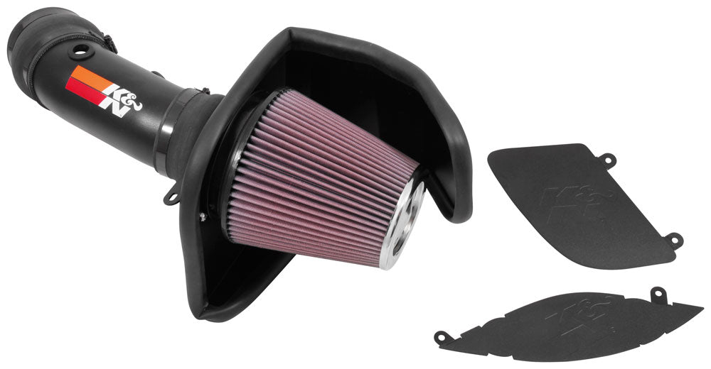 K&N 69-2553TTK Performance Air Intake System TYPHOON; DODGE CHALLENGER HELLCAT SC V8-6.2L F/I, 2017 Photo-0