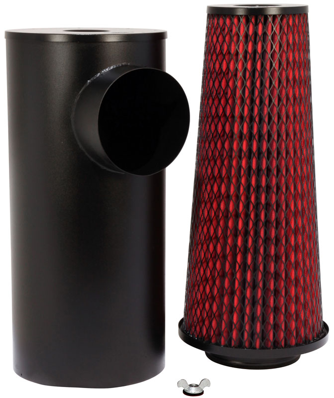 K&N 38-2001S Replacement Canister Filter -HDTCANISTER PLUS Filter; 9-3/4"D, 24"H Photo-0