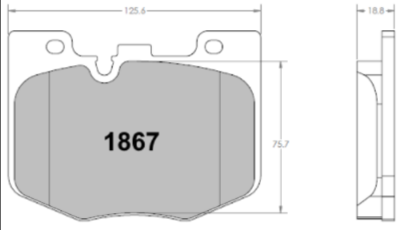 PFC 1867.11.19.44 Front brake pads 11 CMPD 19mm TOYOTA GR Supra Mk 5 / BMW G-series Photo-0 