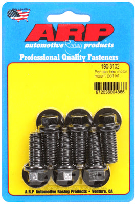 ARP 190-3102 Motor Mount Bolt Kit for PONTIAC V8. hex Photo-0