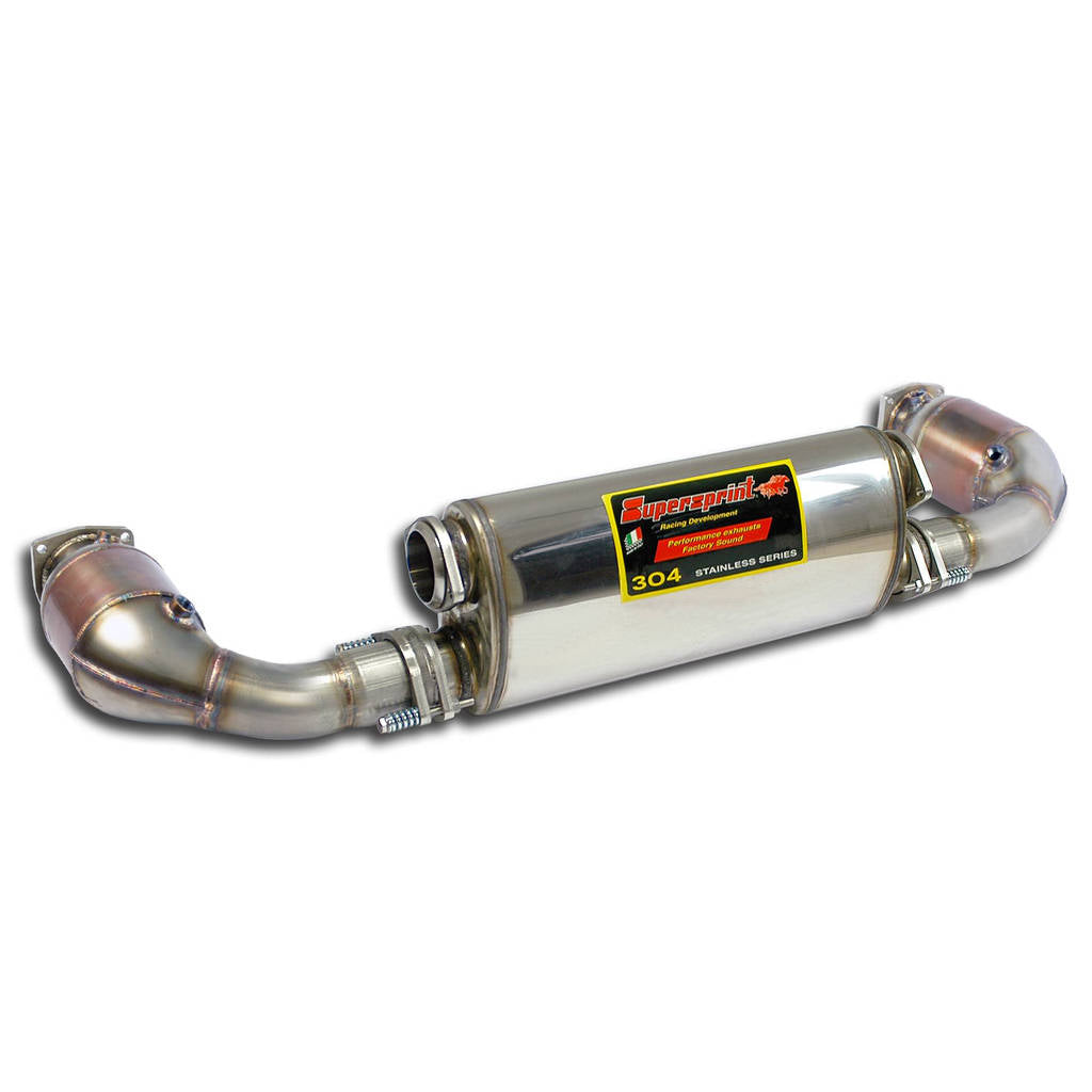 SUPERSPRINT 244404 Rear exhaust Right - Left "Sport" + Metallic catalytic converters PORSCHE 911 (Se Photo-0