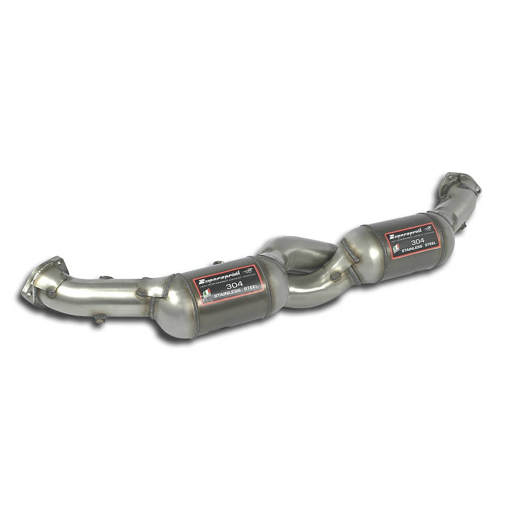 SUPERSPRINT 241202 Front pipe with Metallic catalytic converter Right + Left 100CPSI PORSCHE 911 (Se Photo-0