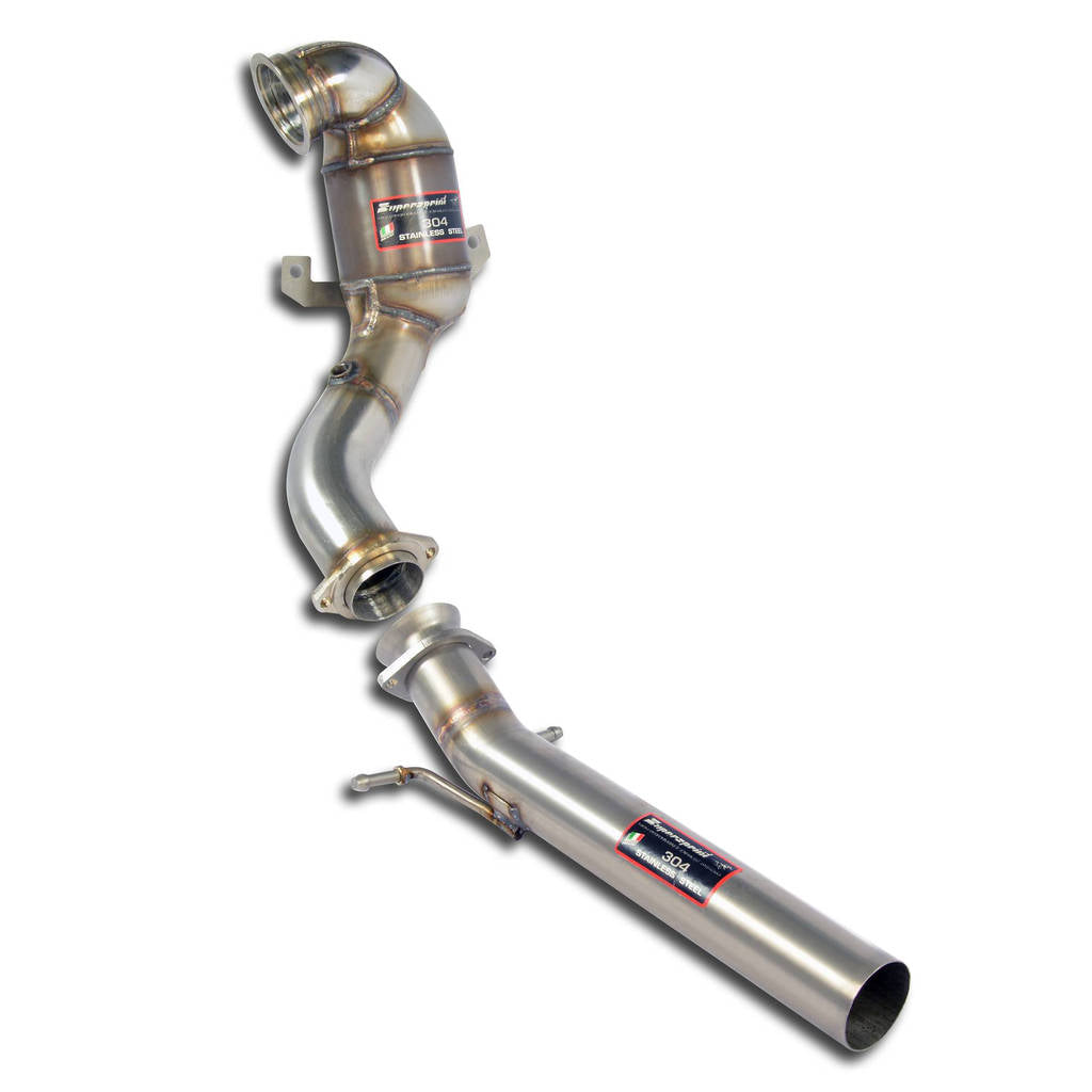 SUPERSPRINT 917341 Turbo downpipe kit + Metallic catalytic converter Euro 5 200 CPSI SEAT LEON ST 5F Photo-0