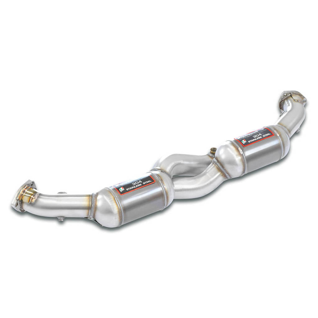 SUPERSPRINT 243442 Front pipe Right + Left with Metallic catalytic converter 200CPSI EURO5 PORSCHE 9 Photo-0